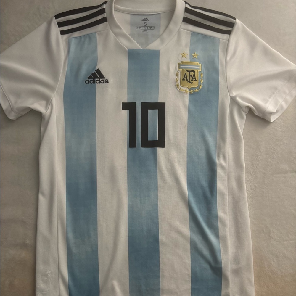 2018 Lionel Messi Argentina Adidas AFA Jersey